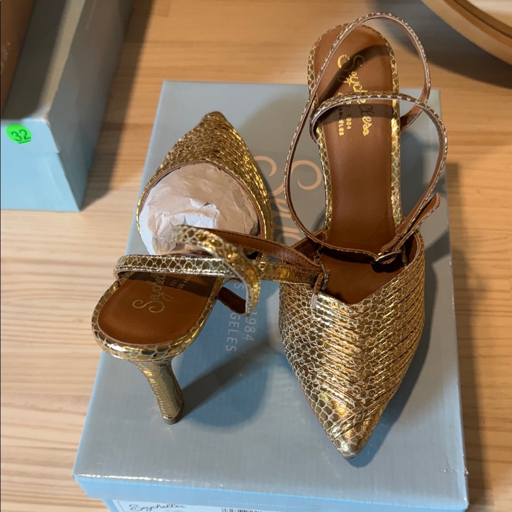 Seychelles gold heels